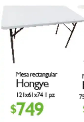 Arteli Mesa Rectangular Hongye oferta
