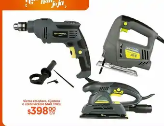 Sierra caladora, lijadora o rotomartillo max tool