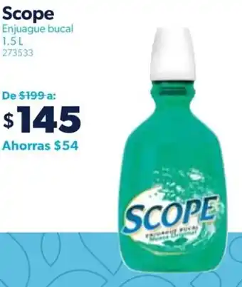 Sam's Club Scope Enjuague bucal 1.5 L 273533 oferta