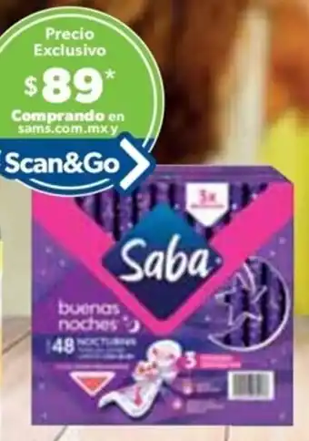 Sam's Club Saba Buenas Noches Toalla femenina 48 pzas 62961 oferta