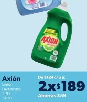 Sam's Club Axión Limón Lavatrastes 2.8L oferta