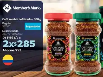 Sam's Club Member's Mark® Café soluble liofilizado - 300 g oferta