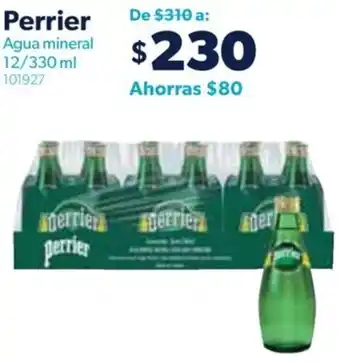 Sam's Club Perrier Agua mineral 12/330 ml 101927 oferta