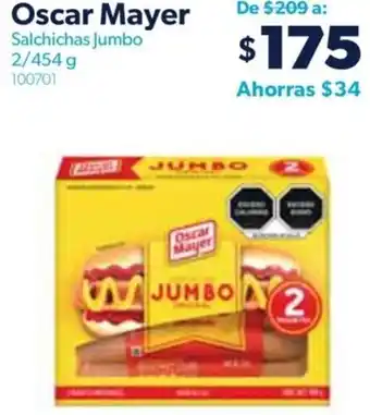 Sam's Club Oscar Mayer Salchichas Jumbo 2/454 g 100701 oferta