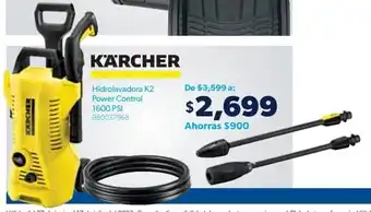 Sam's Club KÄRCHER Hidrolavadora K2 Power Control 1600 PSI 980037968 oferta
