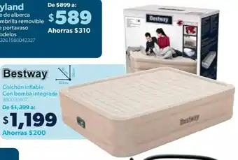 Sam's Club Bestway Colchón inflable Con bomba integrada 980030407 oferta