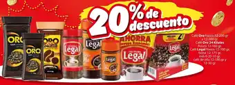 Café Oro frasco 12-200 gr y 12-100 gr.
