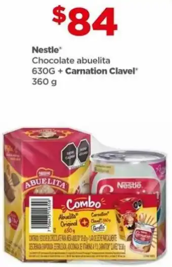 Bodega Aurrerá Nestle Chocolate abuelita 630G + Carnation Clavel oferta