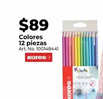 Office Depot Colores 12 piezas oferta