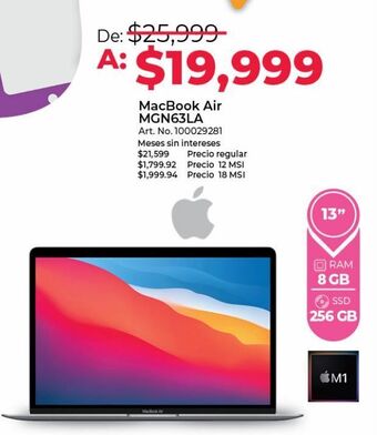 Office Depot Macbook air mgn63la oferta