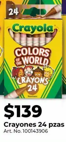 Crayones 24 pzas