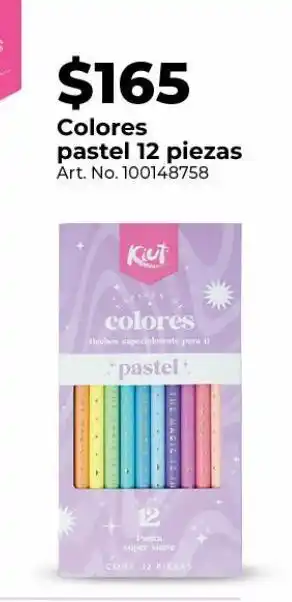 Colores pastel 12 piezas