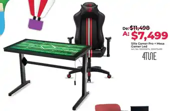 Silla Gamer Pro + Mesa Gamer Led Art. No. 100100674, 100075499