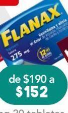 Farmacia San Pablo Flanax tab 275mg caj c/20 oferta