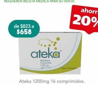 Farmacia San Pablo Ateka com 1200mg caj c/16 oferta