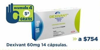 Farmacia San Pablo Dexivant 60mg 14 cáps oferta