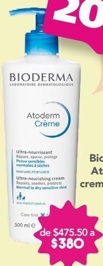 Farmacia San Pablo Bioderma atoderm crema env c/500ml oferta