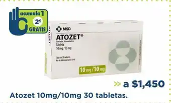 Farmacia San Pablo Atozet 10mg/10mg 30 tabs oferta