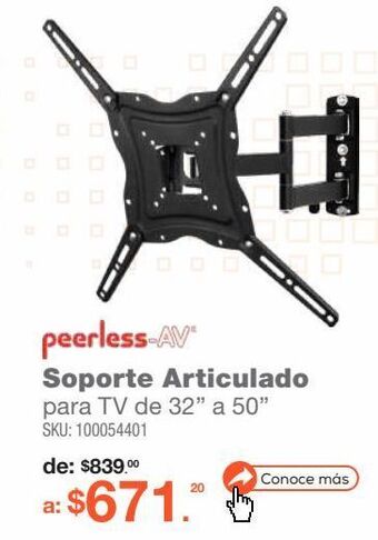 RadioShack Soporte articulado para pantalla tv peerless / 32 a 50 pulgadas oferta