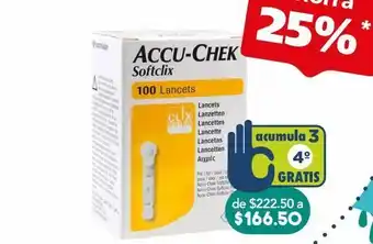Accu chek softclix lancetas caj c/100
