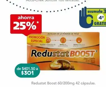 Redustat boost cap 60/200mg caj c/42pzs