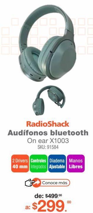 Audifonos bluetooth online radioshack