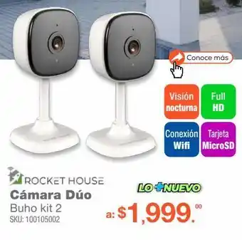 RadioShack Cámara dúo rocket house buho kit2 / google / blanco oferta