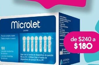 Farmacia San Pablo Microlet lancetas caj c/100pzs oferta