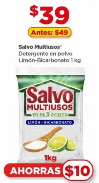 Bodega Aurrerá Salvo Multiusos Detergente en polvo Limón-Bicarbonato 1kg oferta