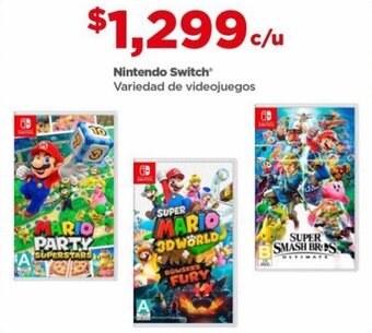 Bodega Aurrerá Nintendo Switch Variedad de videojuegos oferta