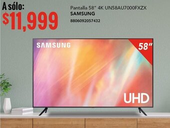 City Club Pantalla 58" 4K UN58AU7000FXZX SAMSUNG 8806092057432 oferta