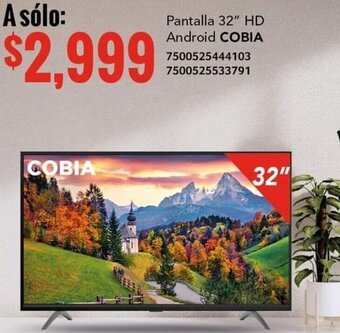 City Club Pantalla 32" HD Android COBIA 7500525444103 | 7500525533791 oferta