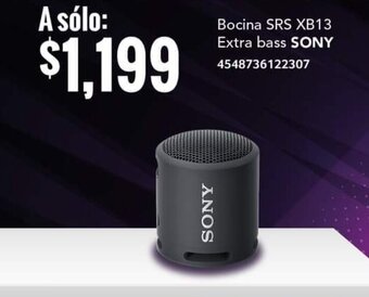Bocina SRS XB13 Extra bass SONY 4548736122307
