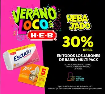 HEB EN TODOS LOS JABONES DE BARRA MULTIPACK oferta