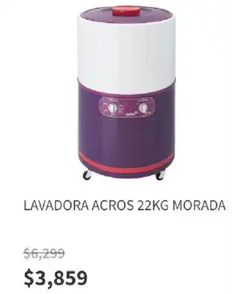 Elektra LAVADORA ACROS 22kg MORADA oferta