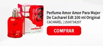 Perfume Amor Amor Para Mujer AMOR De Cacharel Edt 100 ml Original CACHAREL | 1500734297