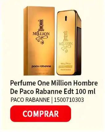 Perfume One Million Hombre De Paco Rabanne Edt 100 ml PACO RABANNE | 1500710303