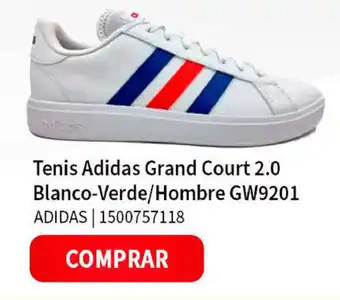Tenis Adidas Grand Court 2.0 Blanco-Verde/Hombre GW9201 ADIDAS | 1500757118