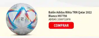 Balón Adidas Rihla TRN Qatar 2022 Blanco H57798