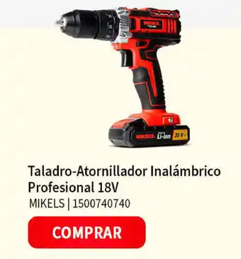 Taladro-Atornillador Inalámbrico Profesional 18V