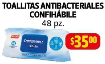 Farmacias Guadalajara TOALLITAS ANTIBACTERIALES CONFIHÁBILE 48 pz. oferta