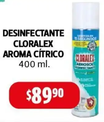 Farmacias Guadalajara DESINFECTANTE CLORALEX AROMA CÍTRICO 400 ml. oferta