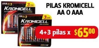 Farmacias Guadalajara PILAS KROMICELL AA O AAA oferta