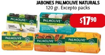 Farmacias Guadalajara JABONES PALMOLIVE NATURALS 120 gr. Excepto packs oferta