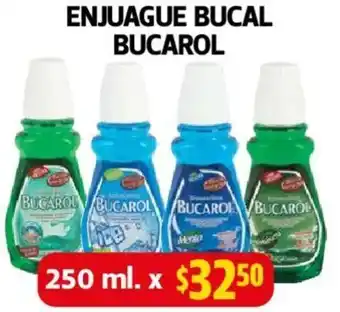 Farmacias Guadalajara ENJUAGUE BUCAL BUCAROL 250ml oferta