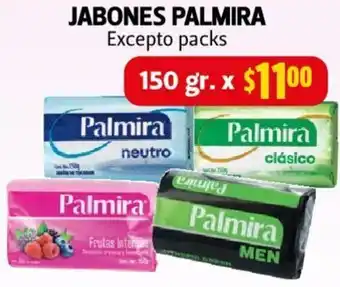 Farmacias Guadalajara JABONES PALMIRA Excepto packs 150gr oferta