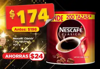 Bodega Aurrerá Nescafé Clásico Café soluble 400 g oferta