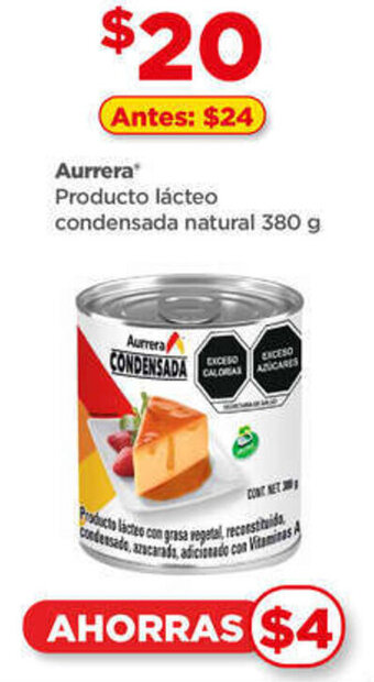 Bodega Aurrerá Aurrera Producto lácteo condensada natural 380 g oferta