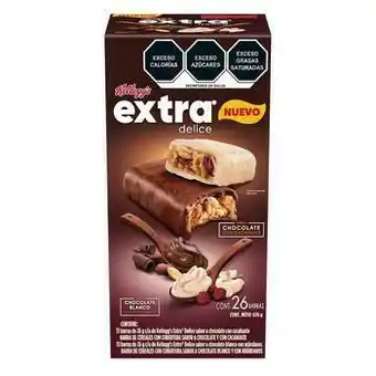 Costco Kellogg's Extra Delice Barras Sabor Chocolate con Cacahuate 26 pzas de 26 g oferta