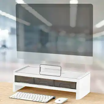 Costco Amoreto Soporte para Monitor con Cajones oferta
